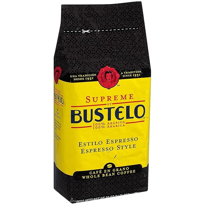 Supreme By Bustelo Whole Bean Espresso Style Coffee 32 Ounces 4 Pack