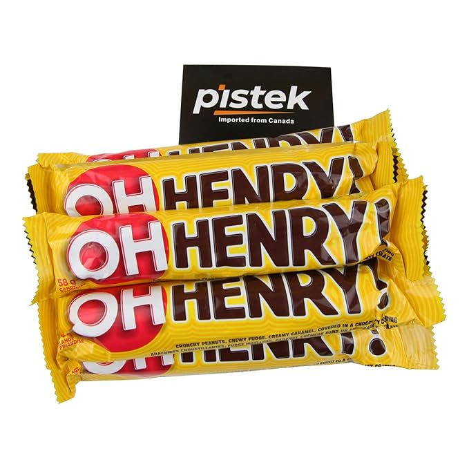 Oh Henry! Chocolatey Candy Bars 2.05 oz/58g Pack of 10 Shipped from Canada