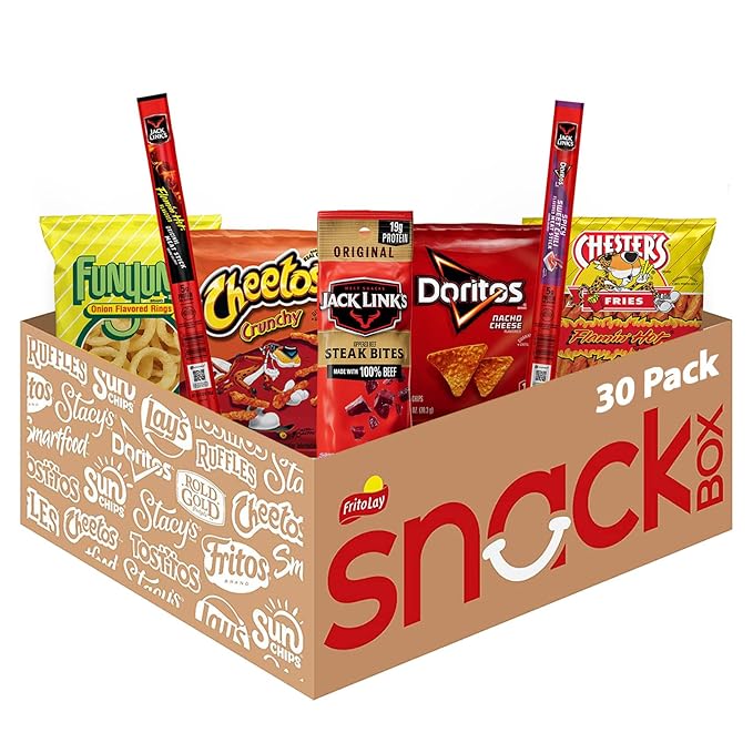 Frito-Lay Chips and Jack Link's Meats Snack Mix Variety Pack (Pack of 30)