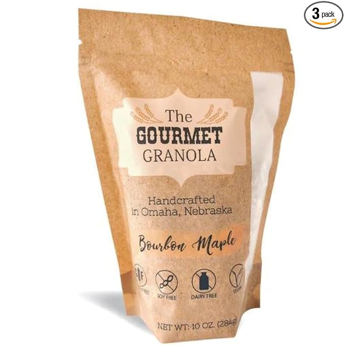12oz Gourmet Granola - Bourbon Maple resealable bag