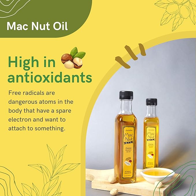 Macadamia Nut Cooking Oil- Australian Pure Cold Pressed Macadamia Nut Oil Unrefined Natural Cooking Oil High Smoke Point Fry Oil Non GMO Vegan Keto Friendly and Gluten Free (64 fl oz)