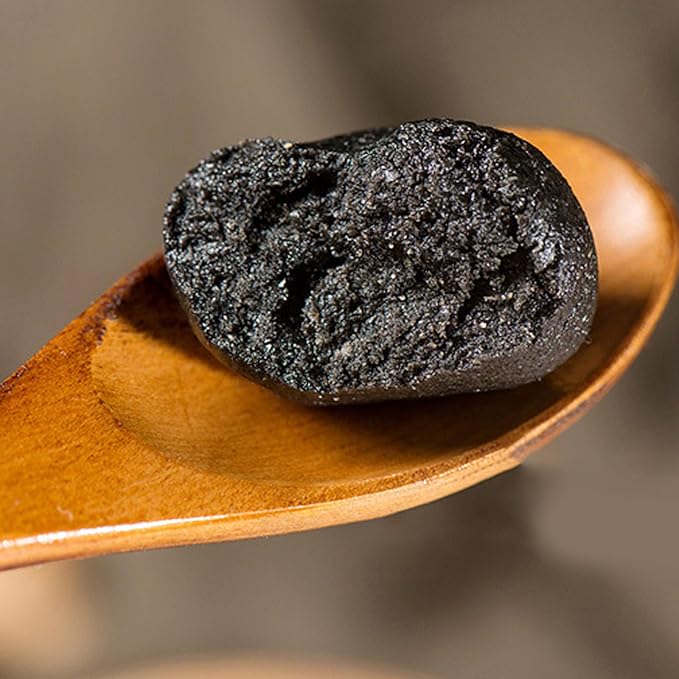 Seven Treasures Black Sesame Balls 7oz (200g) Total - 20 Individual Wrapped Rich Nutty Flavor with Black Beans Black Rice Mulberry Walnut &amp Honey Gluten-Free Energy Snack for Office &amp Tra