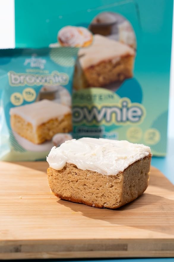 Alpha Prime Protein Brownie - Glazed Cinnamon Roll (12 Brownies)