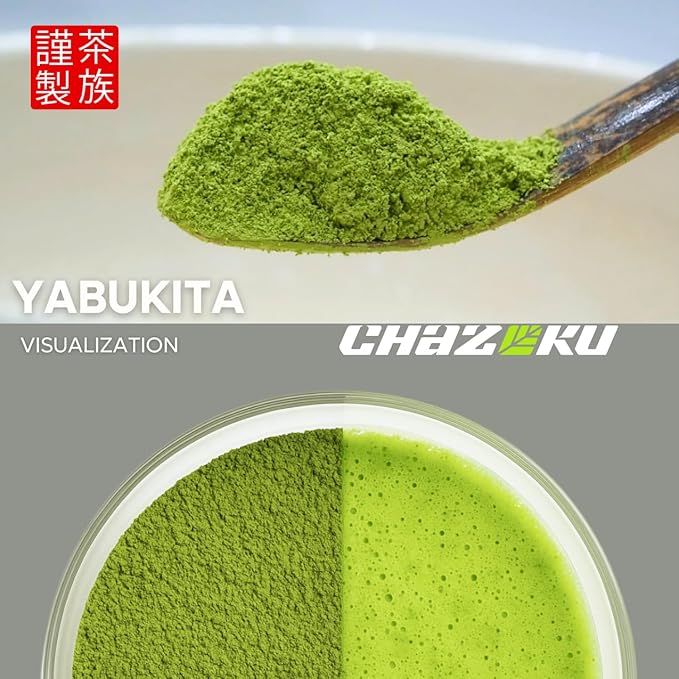 Chazoku Yabukita (35g Tin) - Matcha Green Tea Powder - Single Cultivar - Ceremonial Grade First Harvest - Traditional Japanese Matcha - Stone Milled - Fresh from Yame Japan