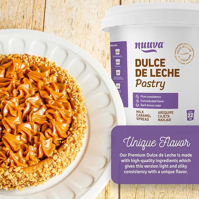 Nuuva Foods Dulce de Leche Repostero Pastry | Authentic Creamy Caramel Spread for Baking | Perfect for Desserts &amp Pastries (2.5 lbs)