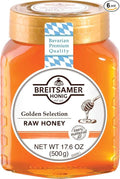 Breitsamer Golden Selection Honey Jar 17.6 Ounce (Pack of 6)