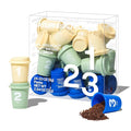 Saturnbird Instant Coffee Pods Light/MediumRoast 100% Arabica Freeze-dried Coffee without Machine Brew with Hot/Cold Water or Milk 24 Count (NO.1-3 MIX)
