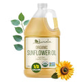 Kevala Organic Sunflower Oil - Oil for Cooking and Baking Processed in a Facility Free of Tree Nuts and Peanuts Good Carrier for Essential Oils Kitchen Pantry Staple for your Home 64 fl oz 1/2 gal