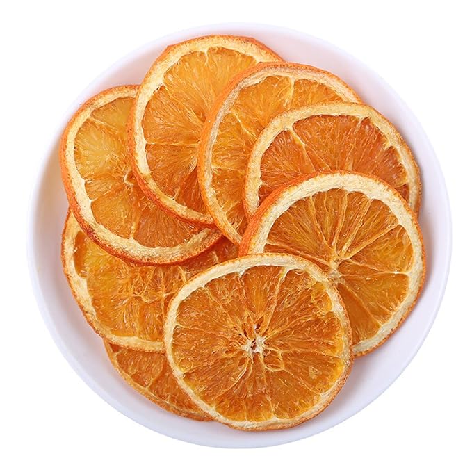 jweemax 500g Dried Fruit Slices Dehydrated Fruit Slices for Cocktails Garnish Home Decor Fruit Tea Orange