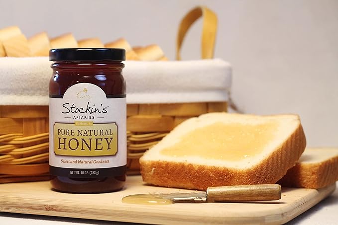 Stockin's Apiaries Pure Natural Honey Unheated Unfiltered &amp Nutritious 10 Oz.
