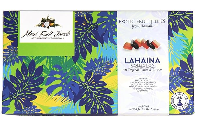 Maui Fruit Jewels Pate De Fruit Lahaina 24 Count 5.98 Ounce