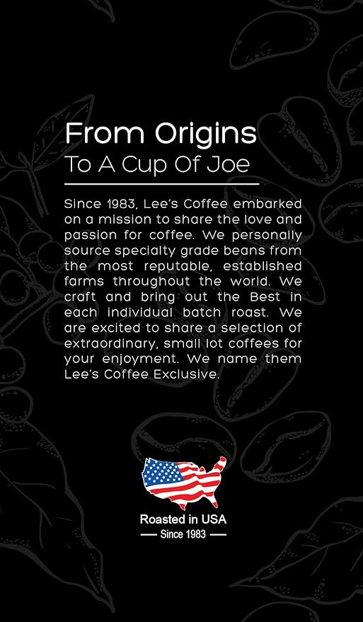 Lee's Coffee Exclusive Whole Bean Vietnam Buon Me Thuot 12 Ounce