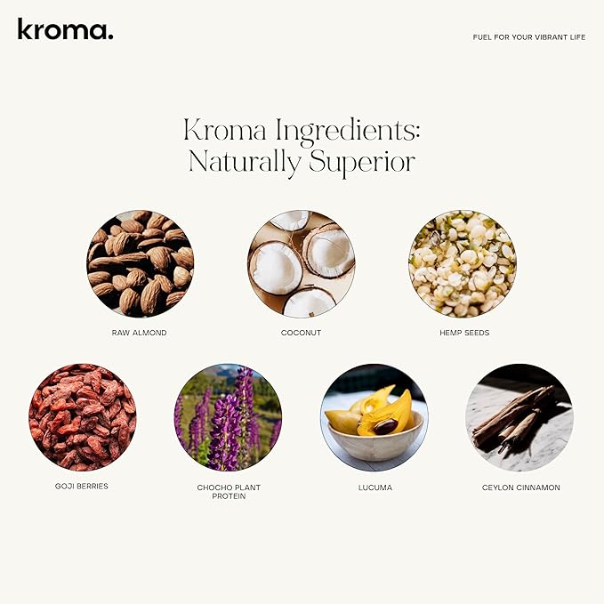 KROMA. OMG Cookie Butter (10.2 Oz) Gluten Free Vegan Snacks Nut Butter Spread Made with Raw Almond Butter Coconut Butter Chocho Plant Protein Powder Omega Rich Fats Dairy Free Protein Dessert