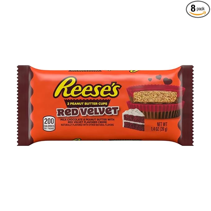 Reese's Red Velvet Peanut Butter Cups Chocolate Candy 24 count