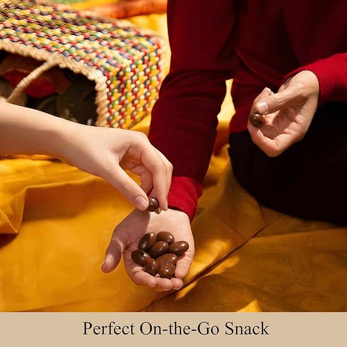 ANDY ANAND CHOCOLATIER Milk Chocolate Covered Almonds - Freshly Roasted Crunchy Almonds Smothered in Rich Creamy Belgian Ideal For Women Men and Kids Delicious No Preservatives Beautiful Gift Box