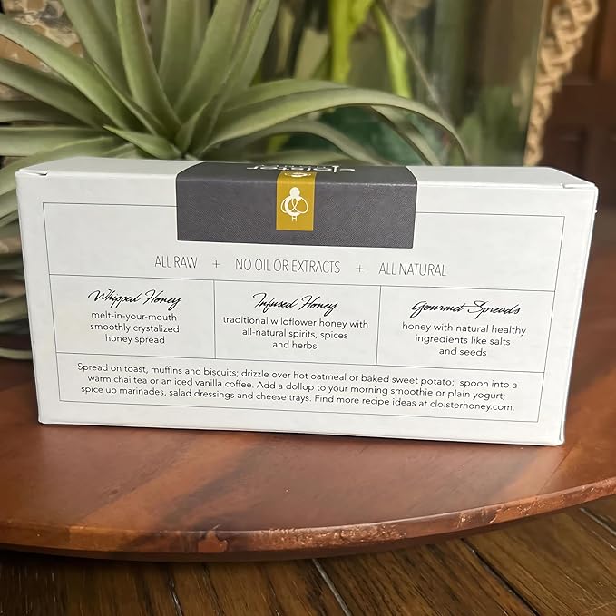 Cloister Honey Trios - Fan Favorite (3 X 3 Oz) | Hand Crafted | Raw Artisan Honey | 100% Pure Raw &amp Unfiltered | All Natural | Made In Usa |