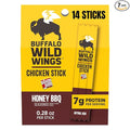 Slim Jim Chicken Sticks Buffalo Wild Wings Honey BBQ Seasoned 7g Protein per Serving Snack Size Easter Basket Stuffer for Men 0.28 oz. 14 Count (Pack of 7)