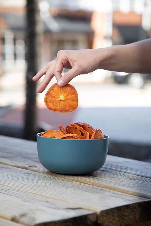 Fruit for Thought Dried Persimmons | Dried Fruit Snack Packs | At Home Work or On The Go | Unsweetened Hachiya Persimmon | 12 Ounce Bags Pack of 2