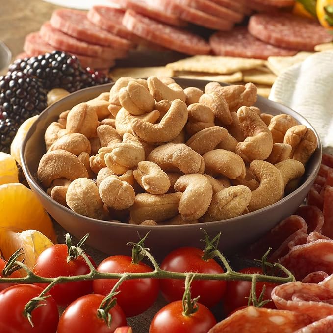 Premium Whole Roasted Cashews with Sea Salt 33 oz Premium Crunchy Salted Cashew Nuts for Healthy Snacking Trail Mix Baking Cooking &amp Party Family Bulk Pack