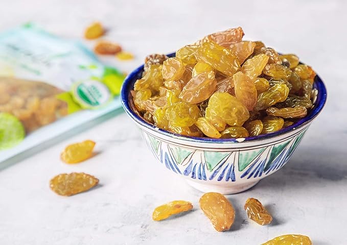 Food to Live California Jumbo Golden Raisins 1.5 Pounds – Seedless Sun-Dried No Added Oil No Added Sugar Kosher Vegan Raw Bulk