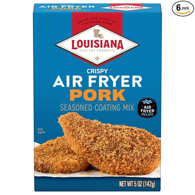Louisiana Fish Fry Products Air Fry Pork Coating Mix 5 Oz Pack of 6