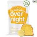 Oats Overnight Iced Lemon Loaf - Overnight Oats with 20g Plant-Based Protein High Fiber Breakfast Protein Shake - Vegan Gluten Free Oatmeal Non GMO High Protein Oatmeal (2.4 oz per Meal) (16 Pack)
