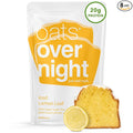 Oats Overnight Iced Lemon Loaf - Overnight Oats with 20g Plant-Based Protein High Fiber Breakfast Protein Shake - Vegan Gluten Free Oatmeal Non GMO High Protein Oatmeal (2.4 oz per Meal) (8 Pack)