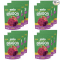 YUNiCE Dragon Fruit Chips freeze dried dragon fruit snack red dragon fruit 100% real fruit no sugar added gluten free plant-based crispy on-the-go pouches DRAGON FRUIT 0.70 Ounce (Pack of 12)