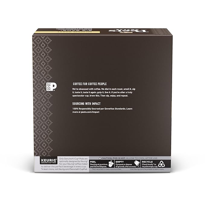 Peet's Coffee Medium Roast Single Serve Coffee Pods 100% Arabica Coffee - Big Bang 32 Count (1 Box of 32 Pods)