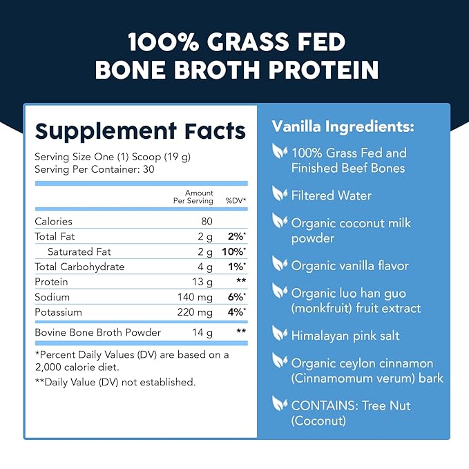 Paleovalley 100% Grass Fed Beef Bone Broth Protein Powder &amp Beef Sticks Bundle - Collagen Peptides for Hair Skin Gut Joint Support High Protein Keto-Friendly Gluten-Free
