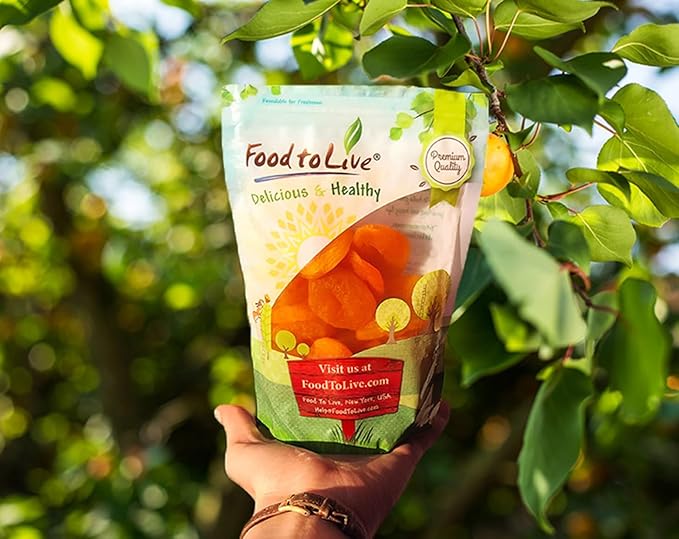 Food to Live Dried Apricots 28 Pounds – Kosher Vegan Bulk Product of Turkey