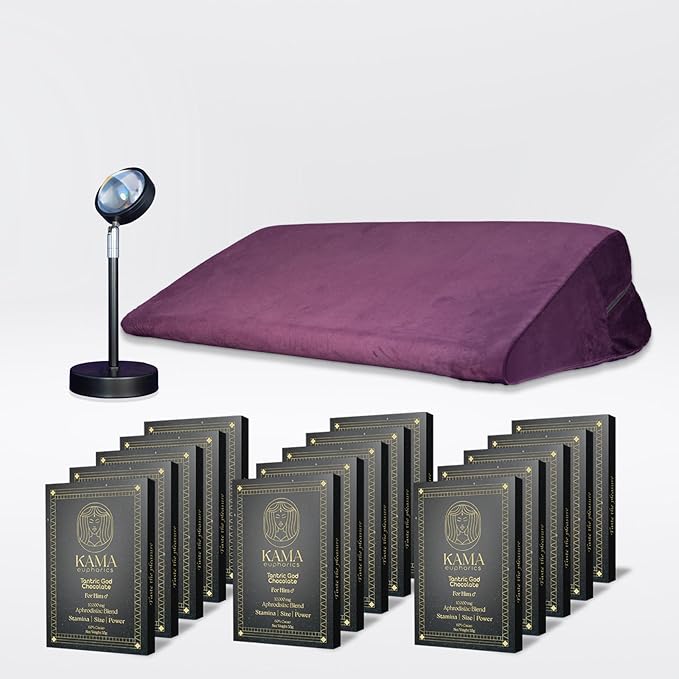 Kama Tantric Chocolate Candy - Organic Chocolate Infused with Potent Adaptogens - Boosts Connection and Vitality - Chocolate Gift Box (Kama - 15 Bars Master Kit Him Dark Chocolate)