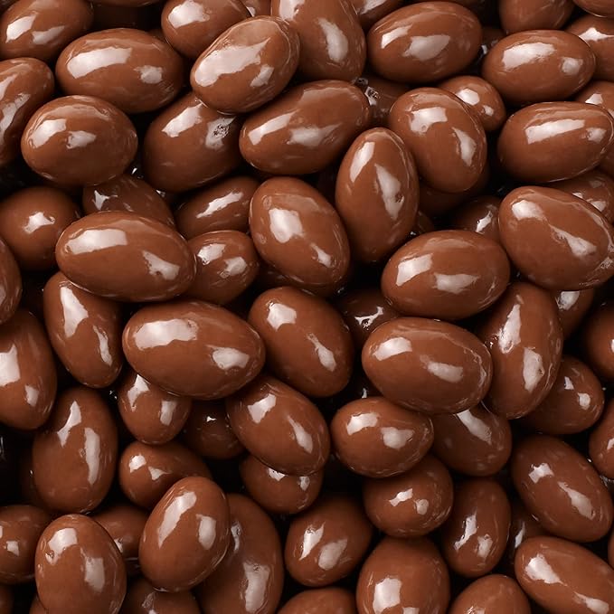 Milk Chocolate Covered Almonds 2-Pound Bag | Classic Chocolate Covered Nuts | Coated Roasted Almonds for Buffets Party Favors Gifting Corporate Events &amp Movie-Night Mixes