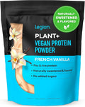 LEGION Plant+ Vegan Protein Powder Vanilla - Rice and Pea Plant Based Protein Blend. Gluten Free GMO Free Naturally Sweetened and Flavored 20 Servings (Vanilla)