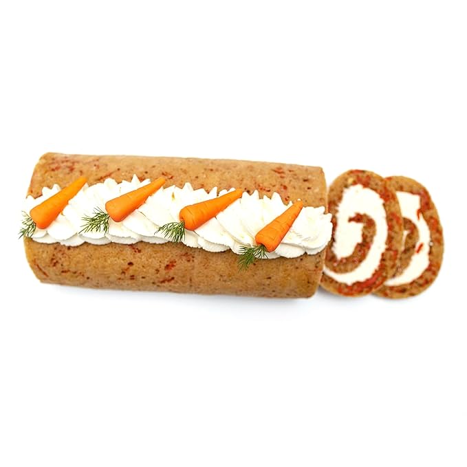 CrumbleCrate Carrot Cake Roulade DIY Baking Kit for Adults | Gourmet Cake Making Set | Pre-Measured Ingredients &amp Baking Tools Included