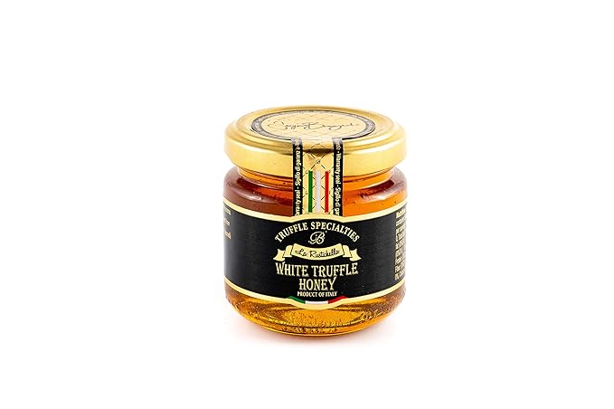 La Rustichella - Set Black Truffle Honey (140g - 493 OZ) &amp White Truffle Honey (140g - 493 OZ) | Gluten Free Cholesterol Free
