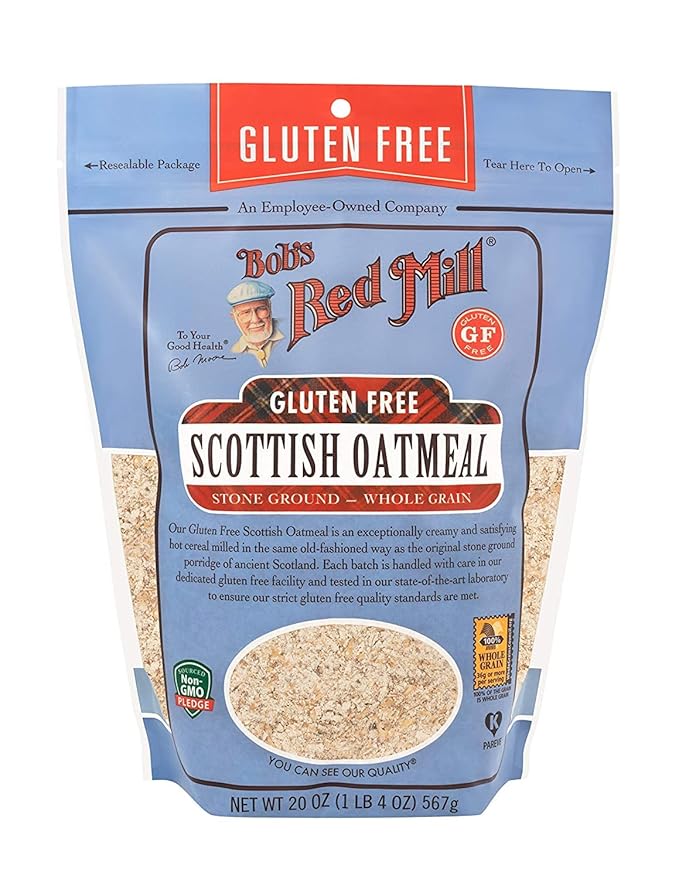 Bob's Red Mill Gluten Free Scottish Oatmeal 20-ounce (Pack of 2)