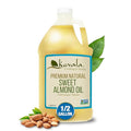 Kevala Sweet Almond Oil - Cold Pressed Almond Oil for Baking and Mixing with Essential Oils With Mild Scent and Flavor Nourishing and Rich in Vitamin E Made with Selected Almonds 64 oz 1/2 gal