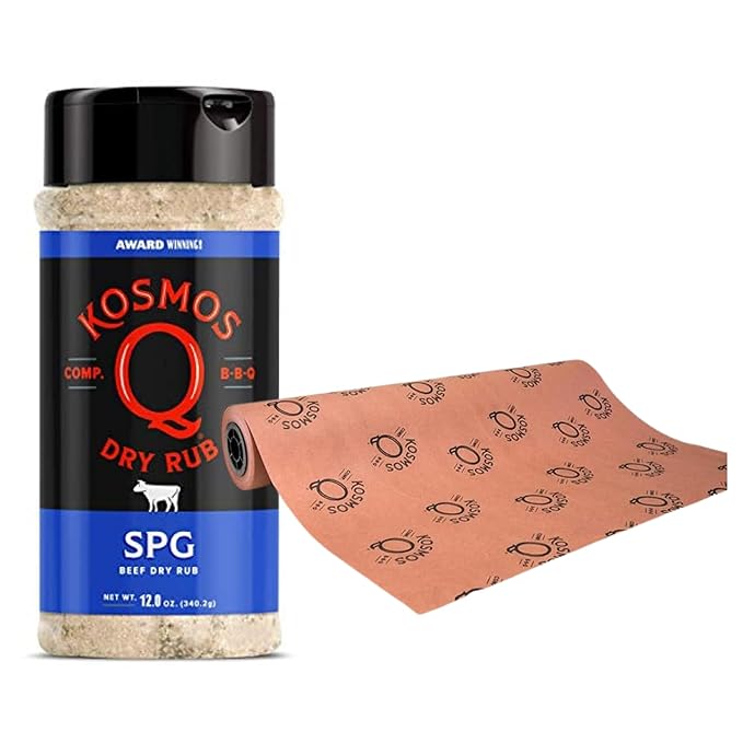 Kosmos Q SPG Seasoning &amp Kosmos Q Pink Butcher Paper