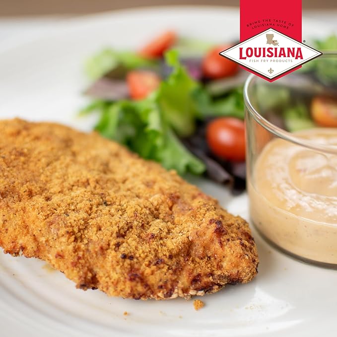 Louisiana Fish Fry Air Fryer Chicken Coating Mix 5 oz (Pack of 6) Each Box Coats 2 lbs of Chicken - Easy to Cook Air Fried Chicken - Crispy Texture Delicious Flavor