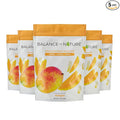 Balance of Nature Freeze-Dried Mangos (5 Pack) – 100% Real Fruit Crunchy Mango Slices Healthy Snack Mouthwatering Nutrition Gluten-Free Vegan No Sugar Added Five 1.6 oz Bags