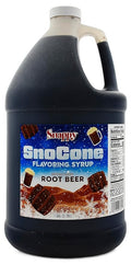 Snappy Root Beer Sno Cone Syrup 1 Gallon (128 ounces) Size Ready to Use For Snow Cone Machines Flavored Syrup for Shaved Ice 14 Snow Cone Flavor Options