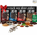 JailHouse Beef Jerky Mix Pack | High-Protein Snacks for adults Gluten-Free Jerky Fuel for Active Lifestyles | Uncut Mob Taste | Your Poker Table Carnivore Snax | The Perfect Gourmet Gift for Men