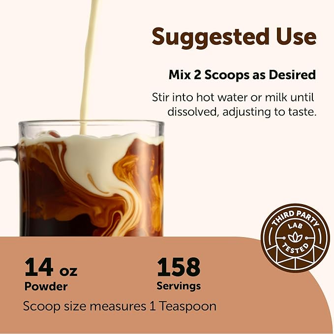 Organic Instant Mushroom Coffee 14 oz | Medium Roast Arabica | 10-Mushroom Blend with Lion’s Mane Reishi Chaga &amp More | Certified Organic | Gluten Dairy Soy &amp Tree Nut Free