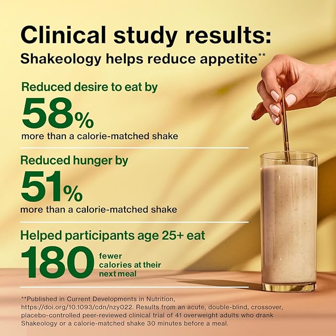 BODi Shakeology Plant-Based Vegan Protein Powder – Gluten-Free Superfood Shake with Vitamins &amp Minerals – Helps Support Healthy Weight Loss &amp Gut Health Vanilla 14 Individual Packets