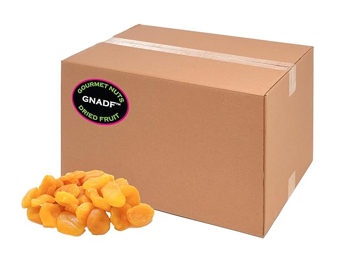 GNADF | Dried Apricots | Available in 5 10 25 Lb. Sizes | Gourmet Nuts And Dried Fruit | (5 lbs)