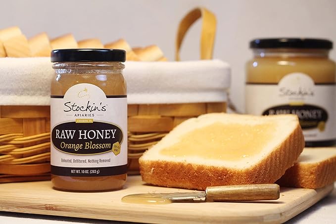 Stockin's Apiaries Raw Orange Blossom Honey Unheated Unfiltered &amp Nutritious 35.2 Oz.