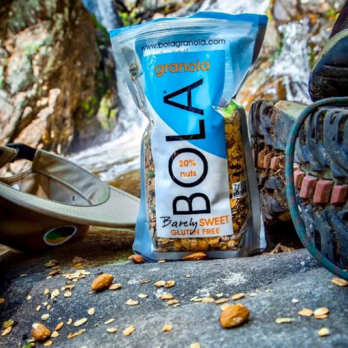 BOLA granola Barely Sweet Low Sugar Almond &amp Pumpkin Seed Granola 12oz - 3 PACK