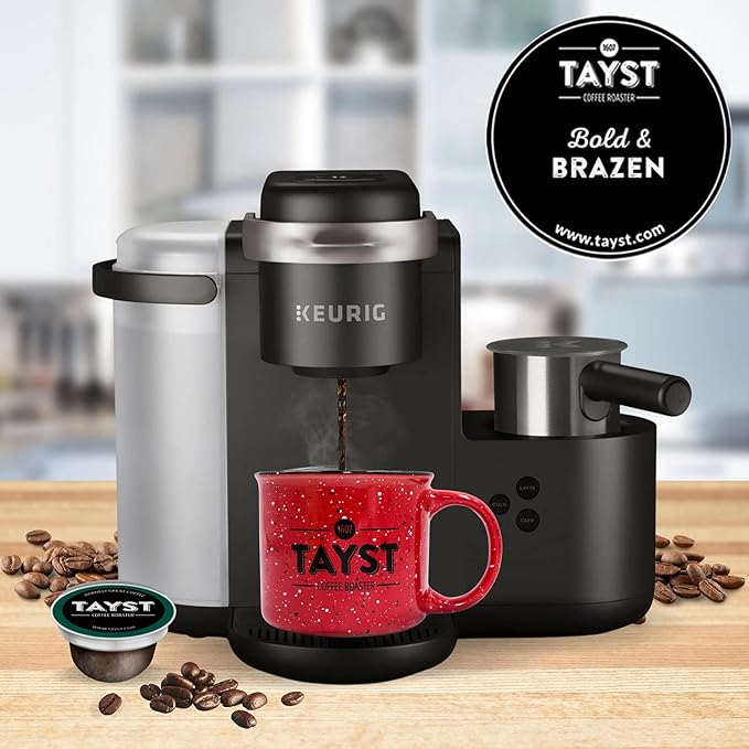 Tayst Coffee Pods Bold &amp Brazen Dark Roast K Cups Compatible with Keurig Coffee Maker Sustainable Single Serve Pack of 30