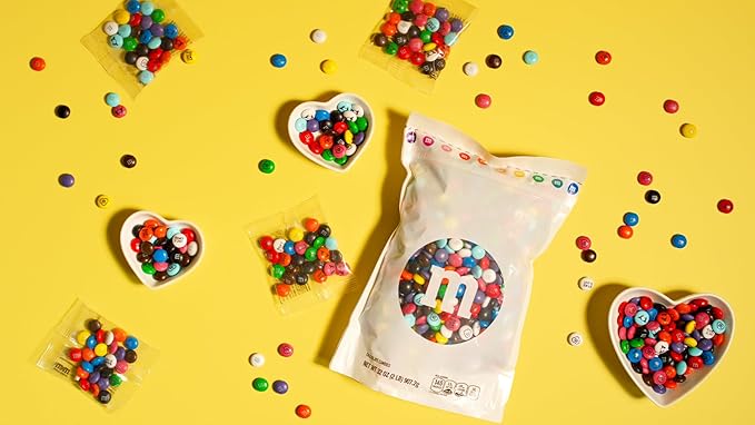 M&ampM’S World Pride Milk Chocolate Candy 2 lbs Bulk Multi-Colored M&ampM'S Printed with Love is Love Icons for Pride Party Décor Pride Celebrations &amp Parades